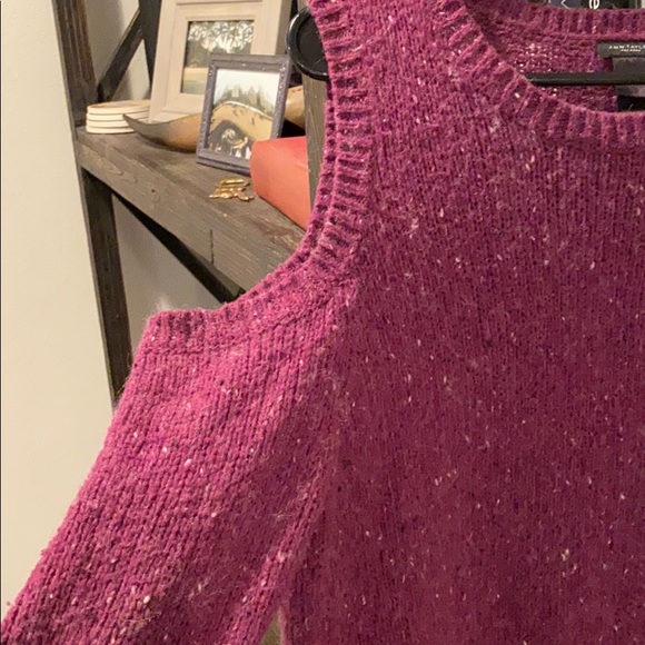 Ann Taylor Factory Cold Shoulder Sweater - Picture 2 of 4